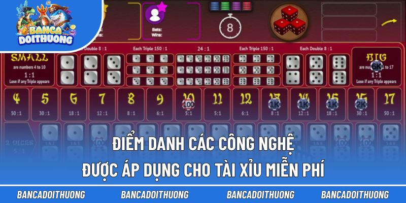 Điểm danh các công nghệ được áp dụng cho tài xỉu miễn phí