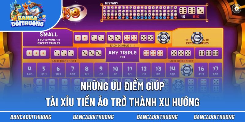 Tài Xỉu Tiền Ảo - Xu Hướng Thanh Toán Bảo Mật, An Toàn 2 Những ưu điểm giúp tài xỉu tiền ảo trở thành xu hướng