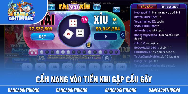 Chiến thuật cá cược khi gặp cầu gãy